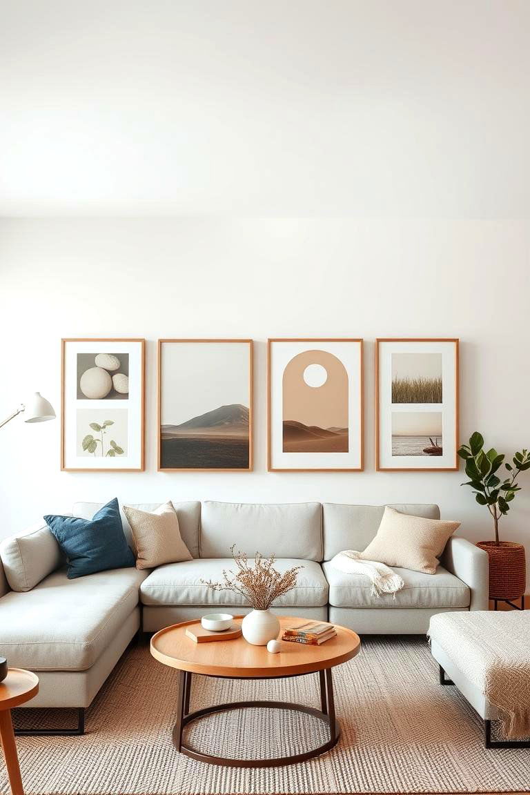 Bohemian Inspired Art Prints - 24 Neutral Boho Living Room Ideas