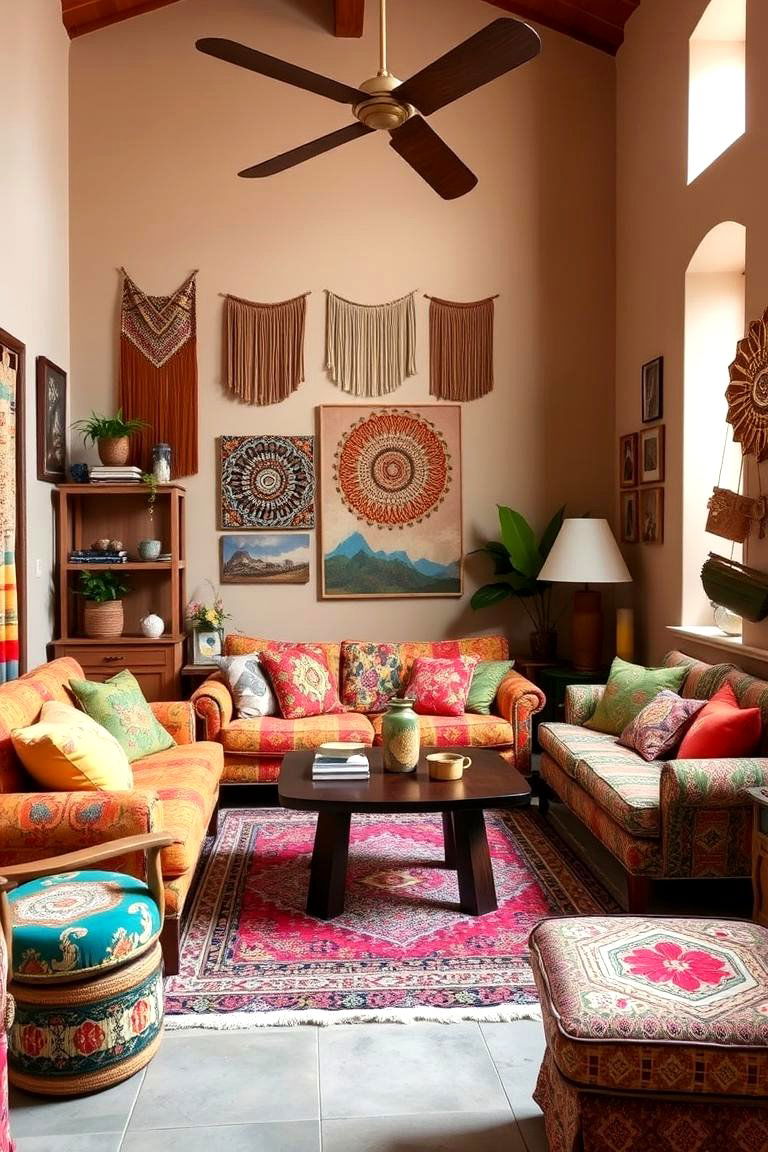 Bohemian Inspired Man Space - 24 Mens Living Room Ideas
