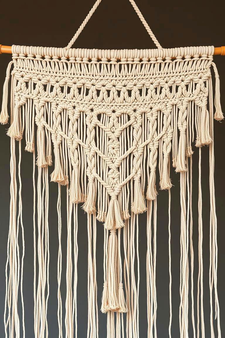 Bohemian Macrame Hanging - 24 Wedding Backdrop Ideas