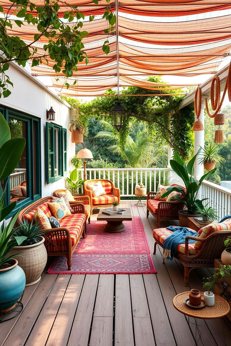 Bohemian Oasis - 24 Patio Deck Ideas