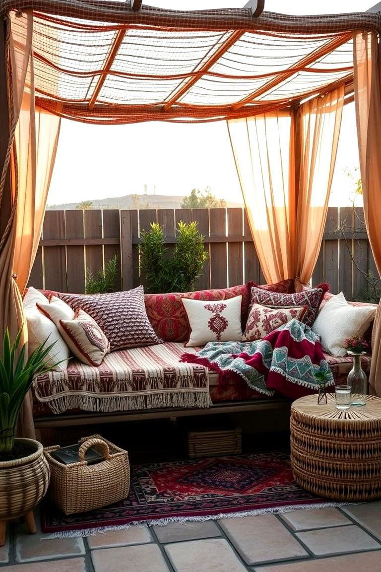 Bohemian Outdoor Daybed - 24 Garden Furniture Ideas