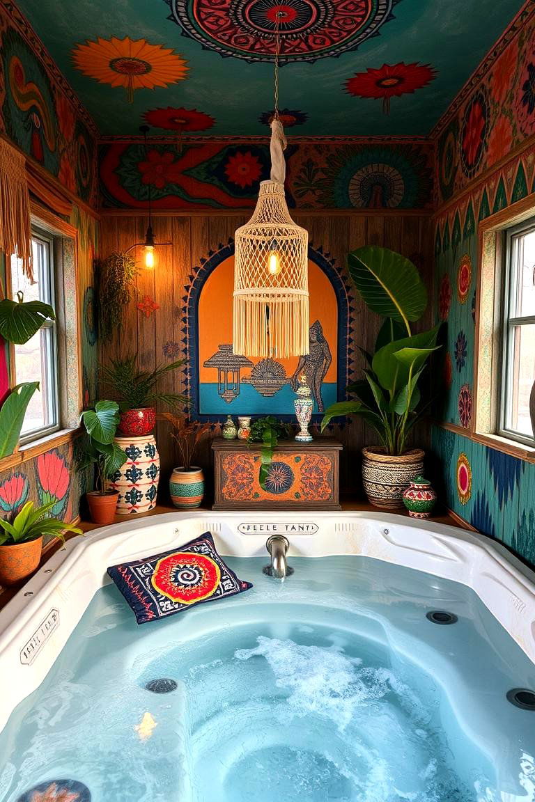 Bohemian Rhapsody - 24 Hot Tub Decor Ideas