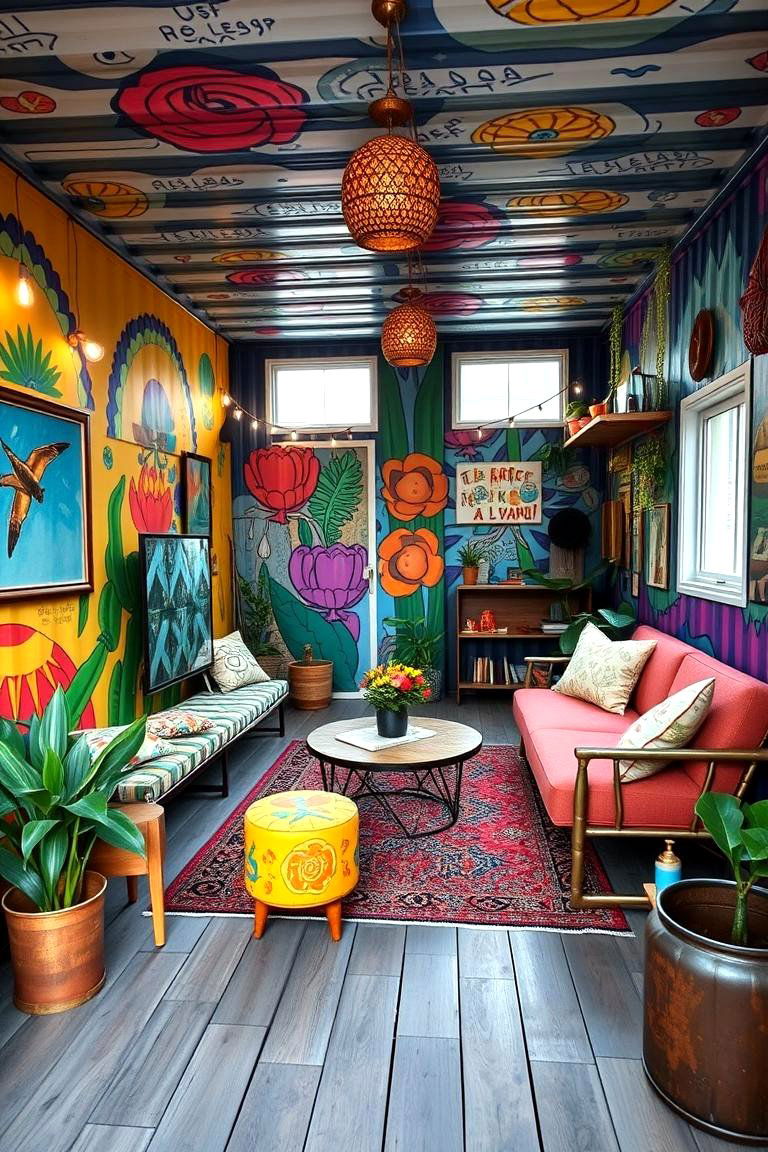 Bohemian Style Container Home - 24 Container Home Ideas
