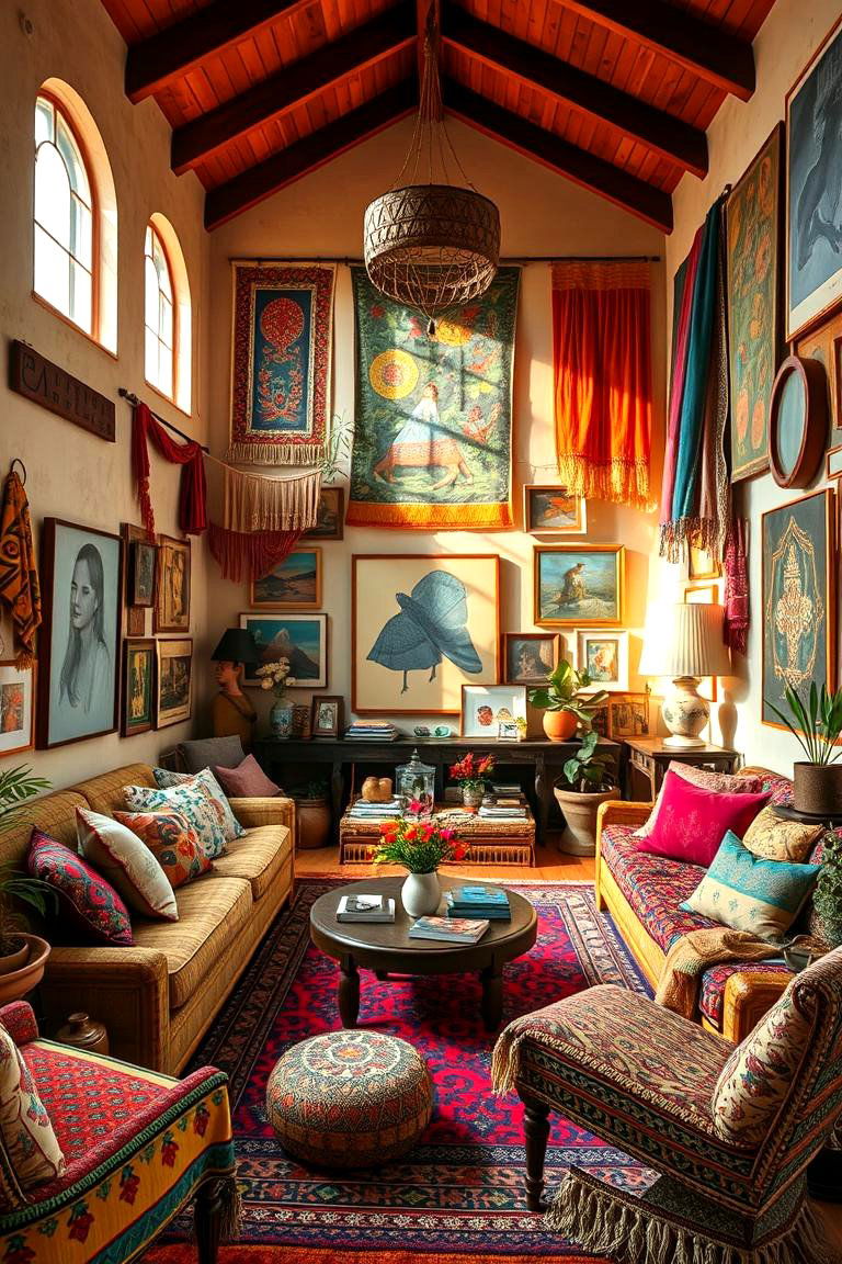 Bohemian Sunken Living Room - 24 Sunken Living Room Ideas