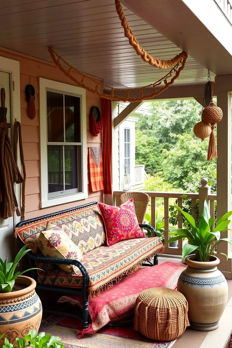 Bohemian Vibes - 24 Small Porch Ideas
