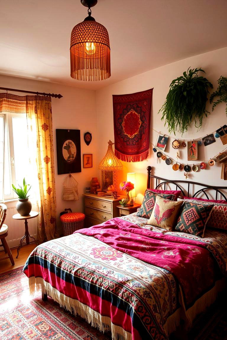 Bohemian Vibes Bedroom Decor - 24 Room Decorating Ideas
