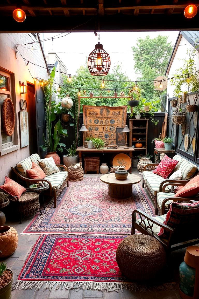 Bohemian Vibes Patio - 24 Front Yard Patio Ideas