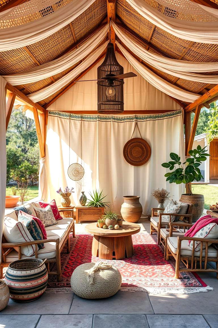 Bohemian Vibes Pavilion - 24 Outdoor Pavilion Ideas