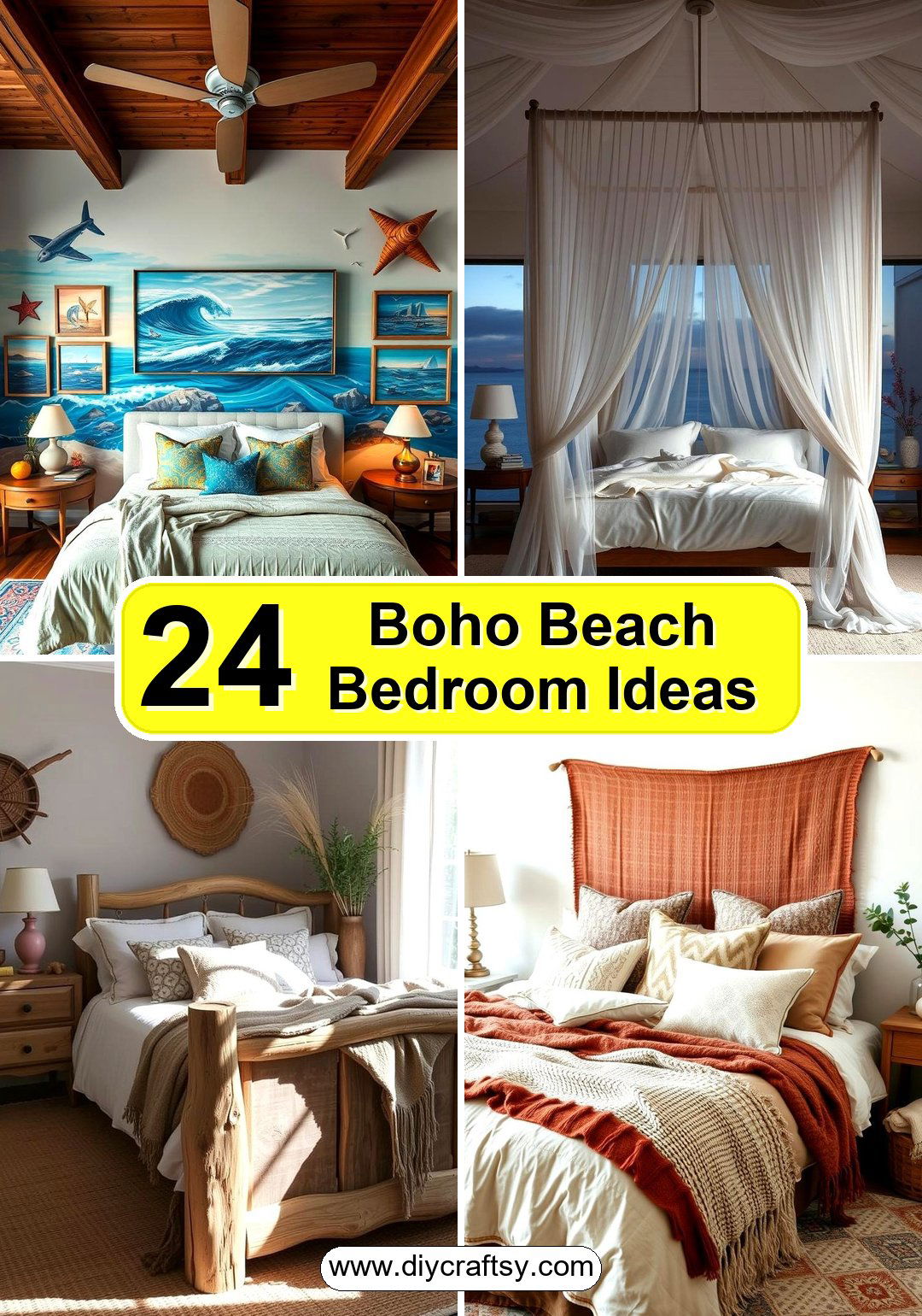 Boho Beach Bedroom Ideas