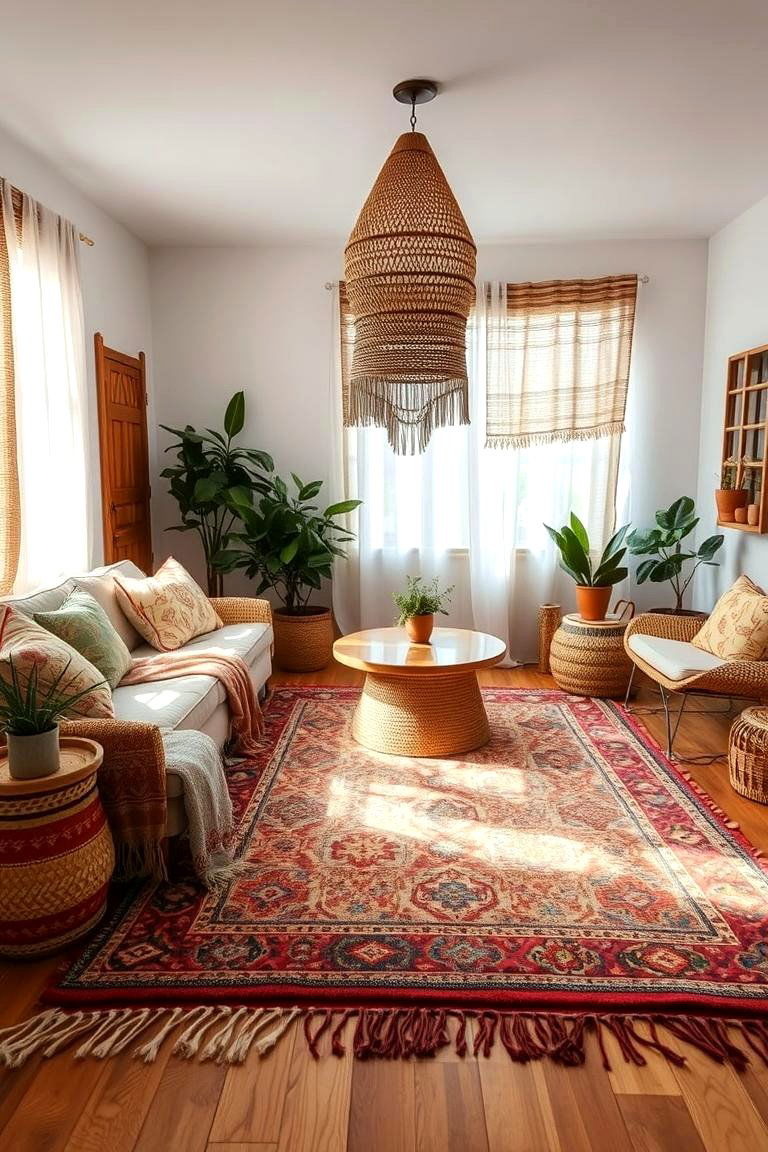 Boho Beach Vibe with Rugs and Textiles - 24 Boho Beach Bedroom Ideas