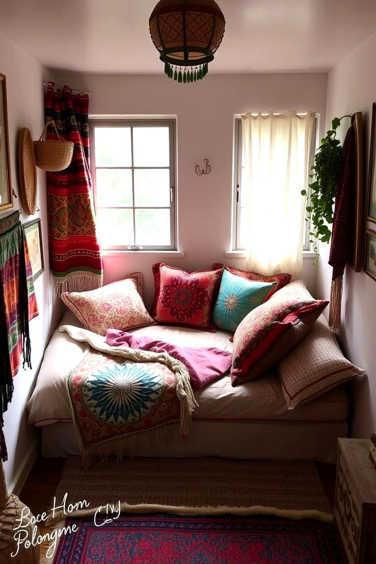 Boho Bed Nook - 24 Bed Nook Ideas