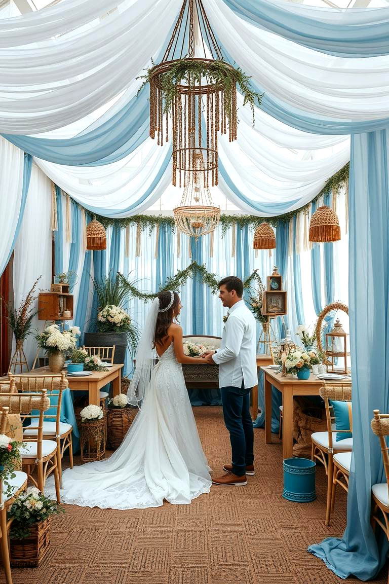Boho Blue Dream - 24 Blue Wedding Theme Ideas