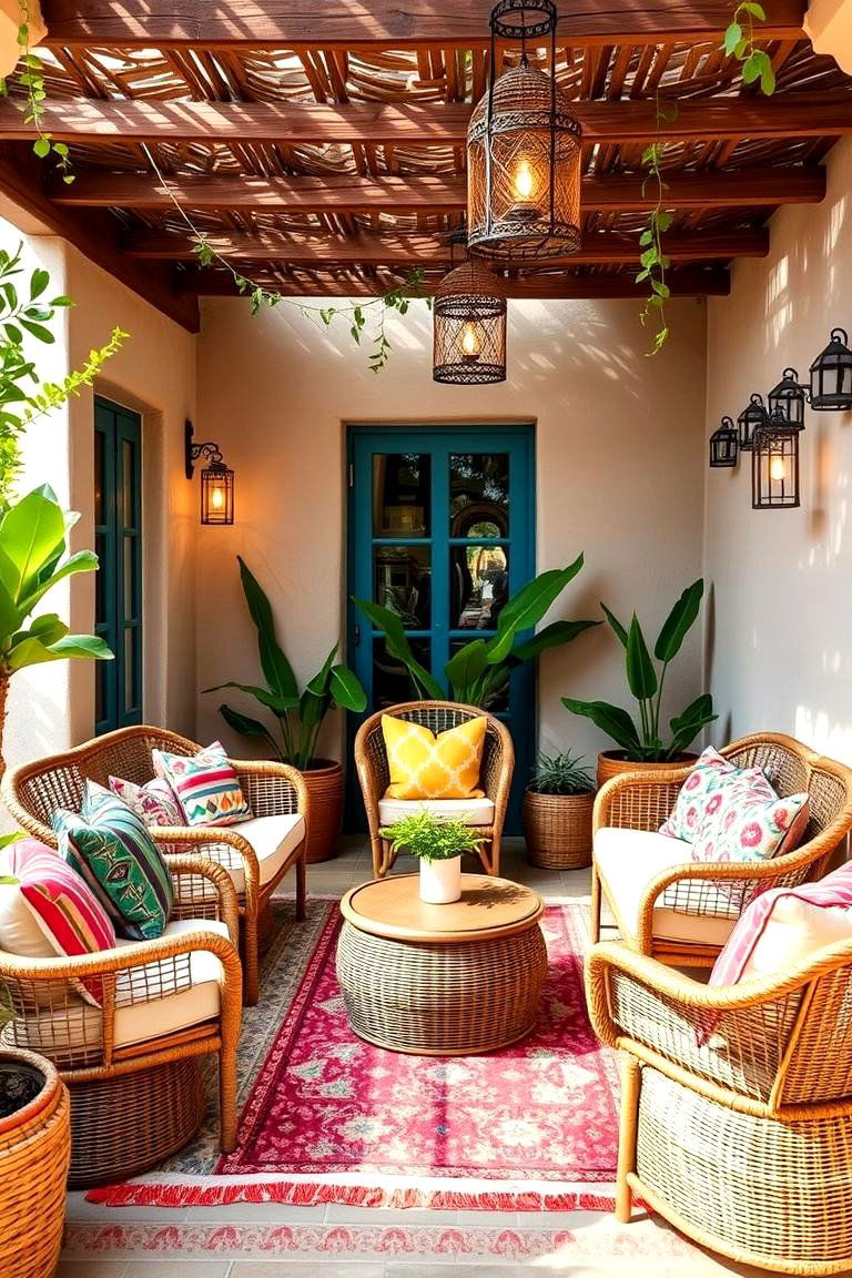 Boho Chic Corner - 24 Corner Patio Ideas