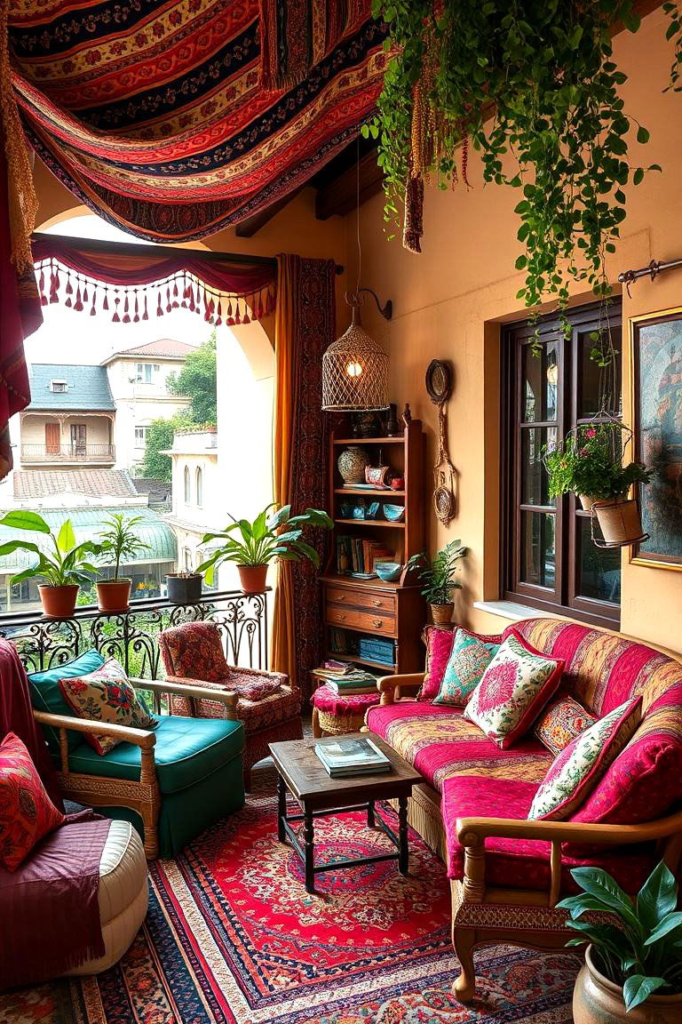 Boho Chic Juliet Balcony - 24 Juliet Balcony Ideas