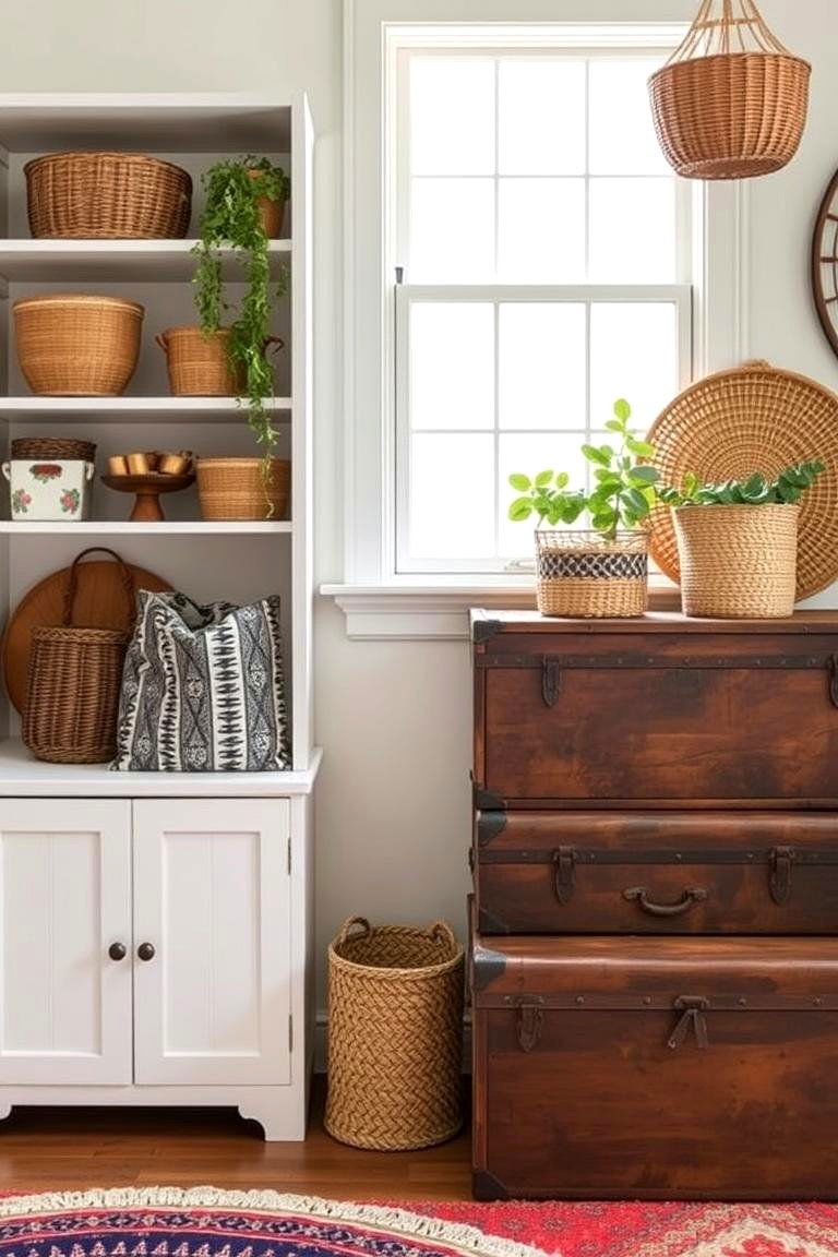 Boho Chic Storage Solutions - 24 Girls Boho Bedroom Ideas