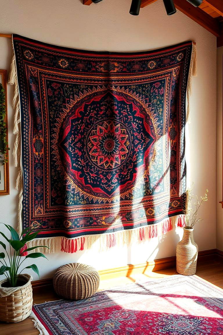 Boho Chic Tapestries - 24 Colorful Boho Decor Ideas
