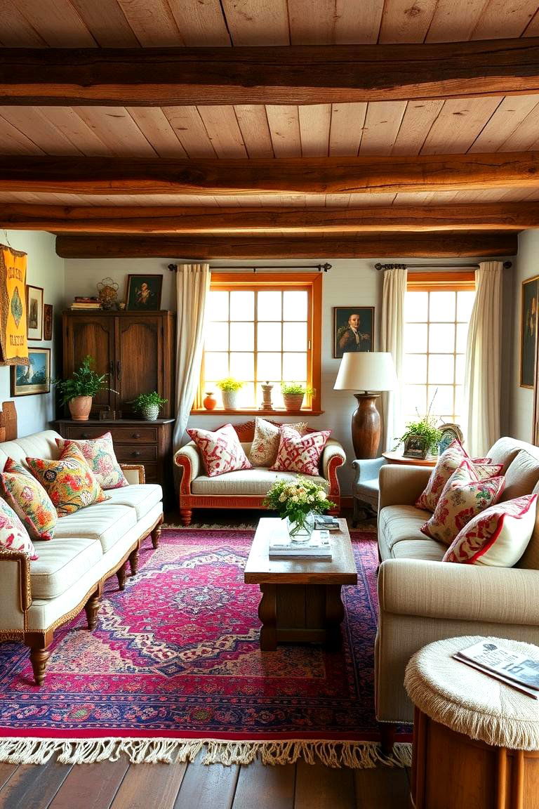 Boho Country Bliss - 24 Country Living Room Ideas