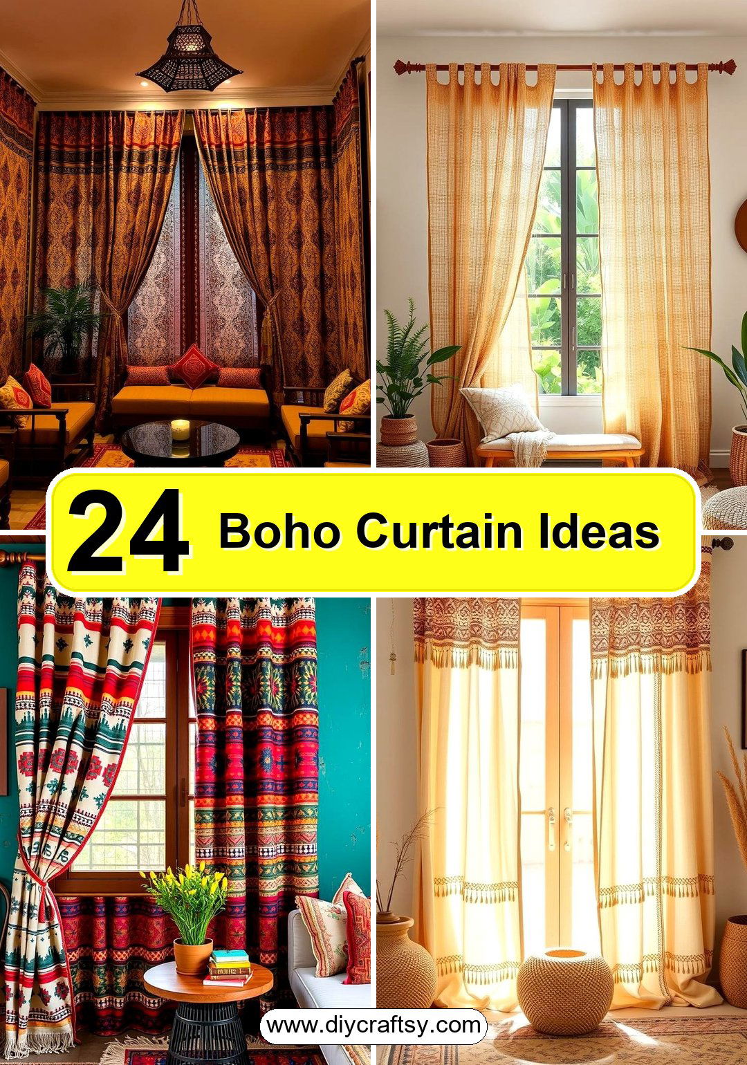 Boho Curtain Ideas