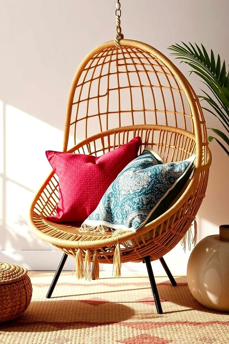 Boho Inspired Lounge Chair - 24 Bedroom Chair Ideas