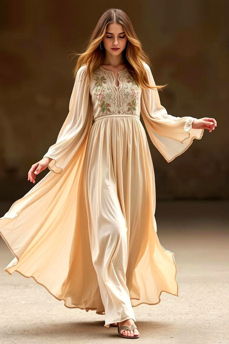 Boho Inspired Maxi Dress - 24 Guest Wedding Outfit Ideas