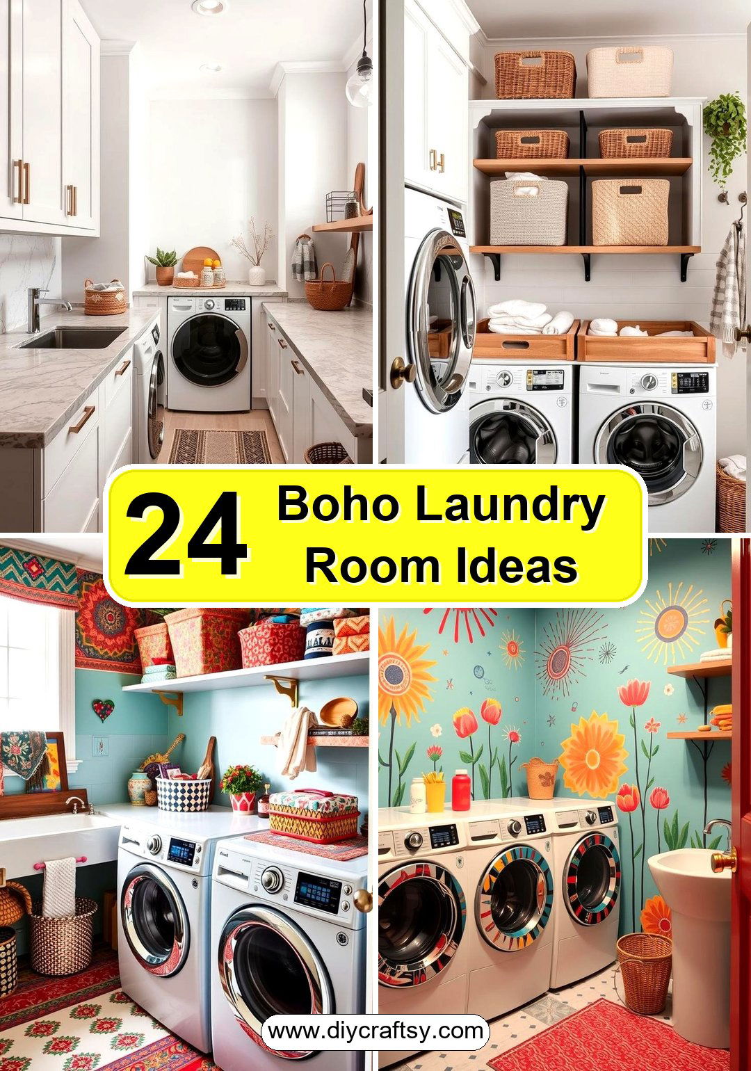Boho Laundry Room Ideas