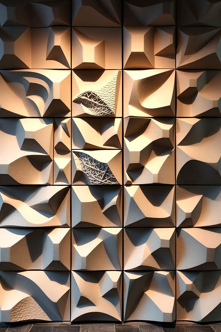 Bold 3D Wall Panels - 24 Tv Accent Wall Ideas