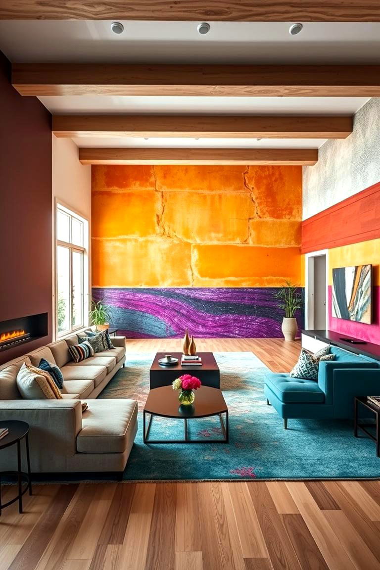 Bold Accent Wall Statement - 24 Great Room Ideas