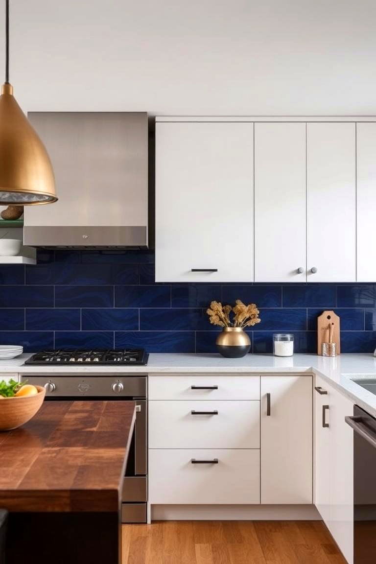 Bold Accent Wall - 24 Eat in Kitchen Ideas