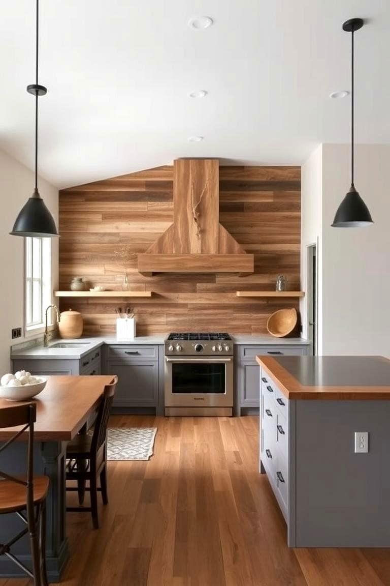 Bold Accent Walls - 24 Barndominium Kitchen Ideas