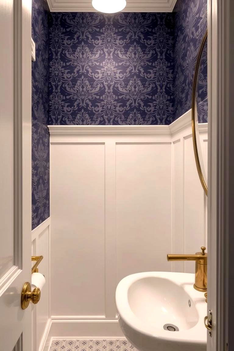 Bold Accent Walls - 24 Powder Room Ideas