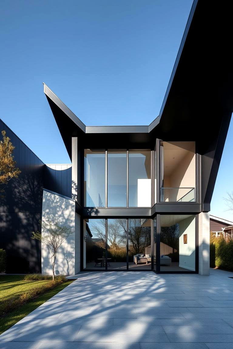 Bold Architectural Statement - 24 houses with black roofs