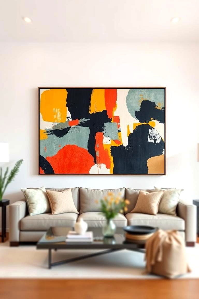 Bold Artwork for a Creative Statement - 24 Family Room Ideas