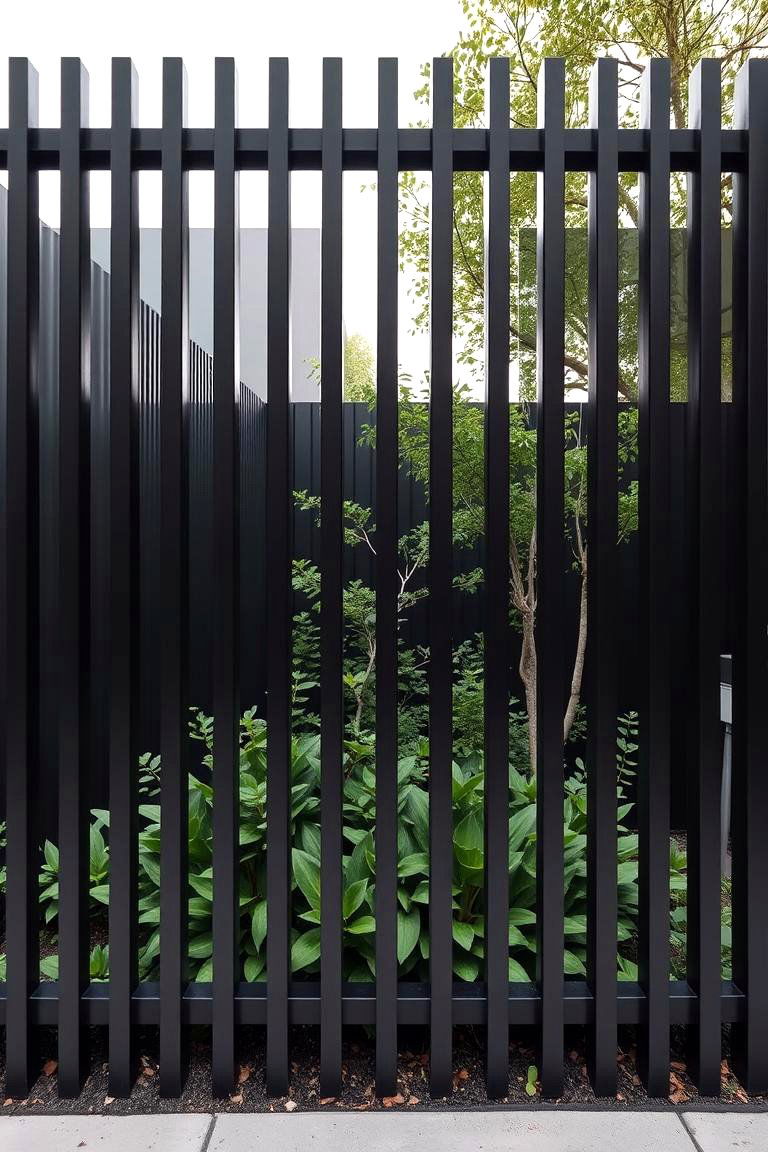 Bold Black - 24 Garden Fence Colour Ideas