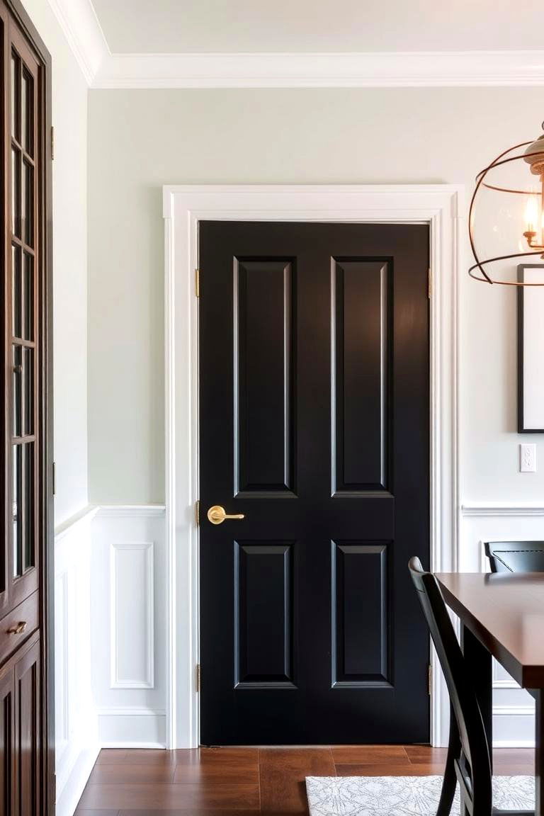 Bold Black - 24 Interior Door Color Ideas