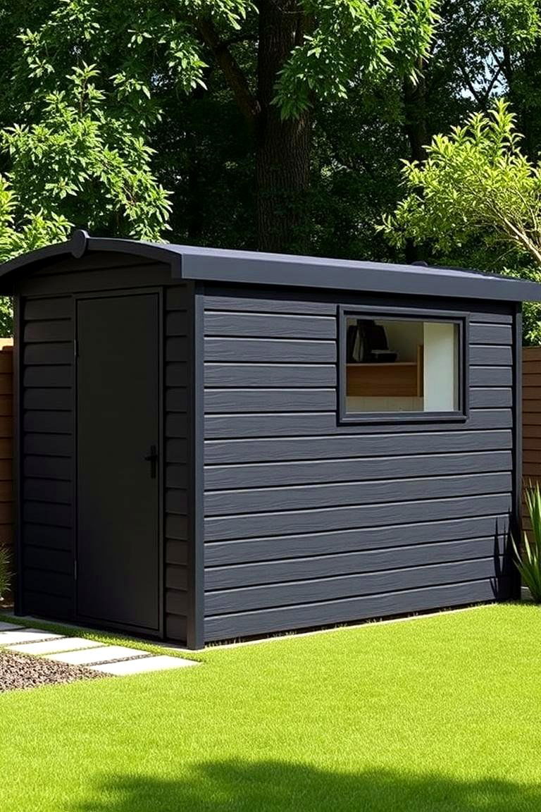 Bold Black - 24 Shed Color Ideas
