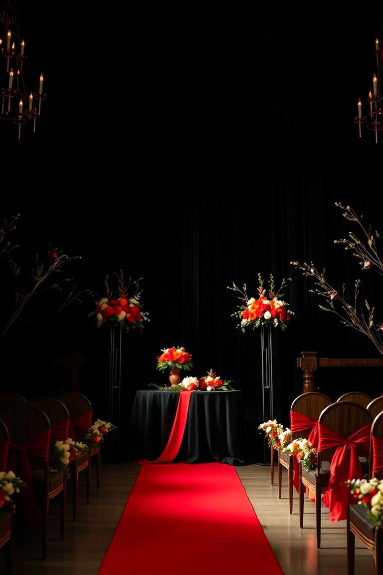 Bold Black Backdrops - 24 Black-Themed Wedding Ideas