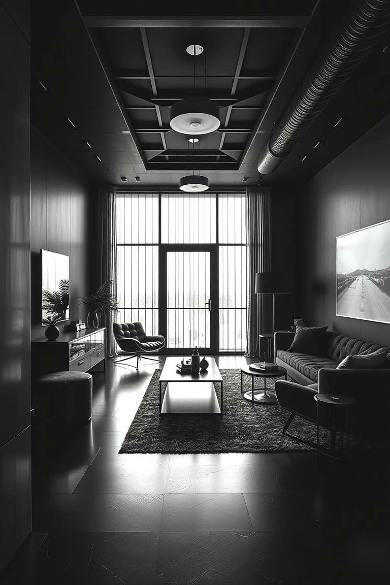 Bold Black Sophistication - 24 Monochromatic Color Schemes for Rooms