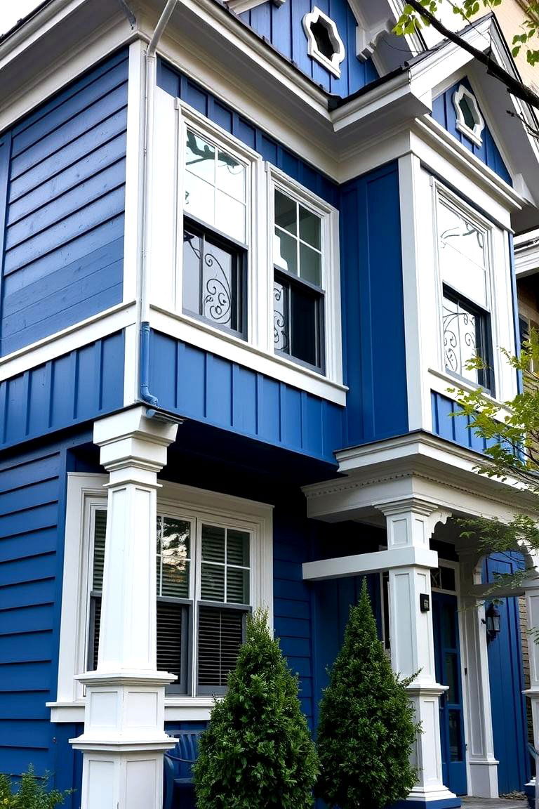 Bold Blue Board and Batten Siding - 24 Board and Batten Siding Colors
