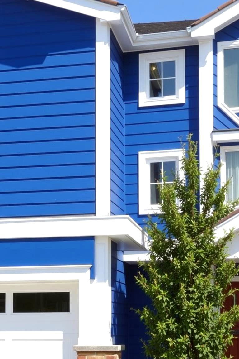 Bold Blue Siding - 24 Modern Siding Ideas for a Contemporary Home