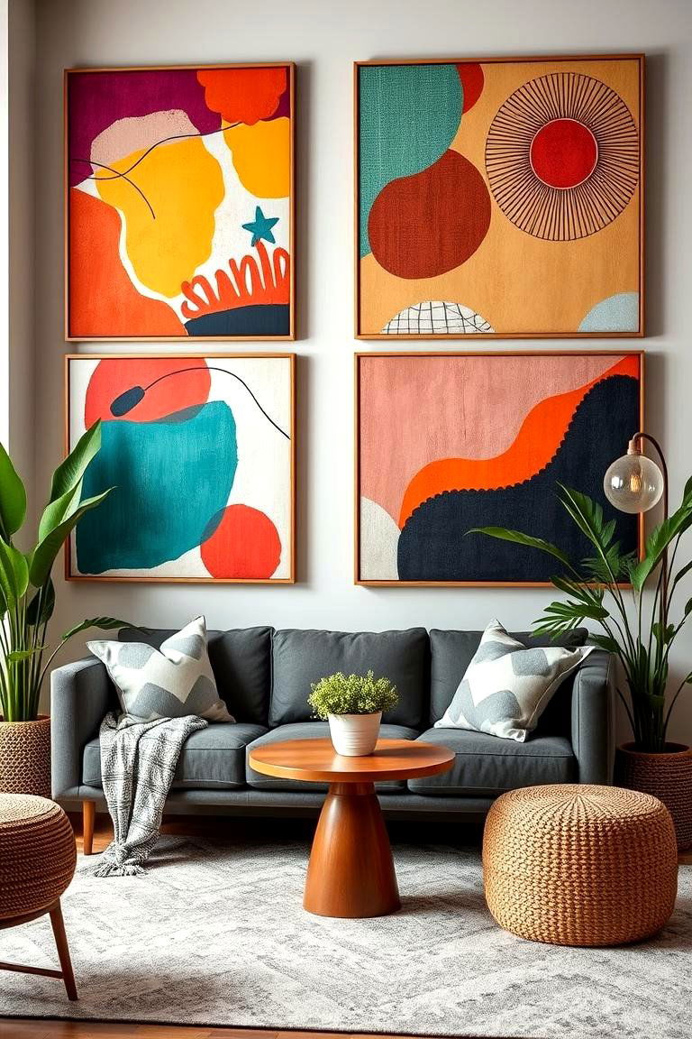 Bold Boho Wall Art - 24 Colorful Boho Bedroom Ideas
