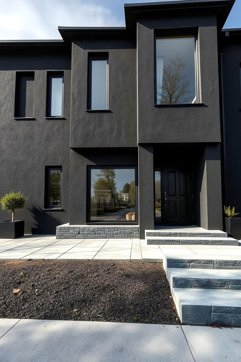 Bold Charcoal - 24 Stucco Colors for Home Exteriors