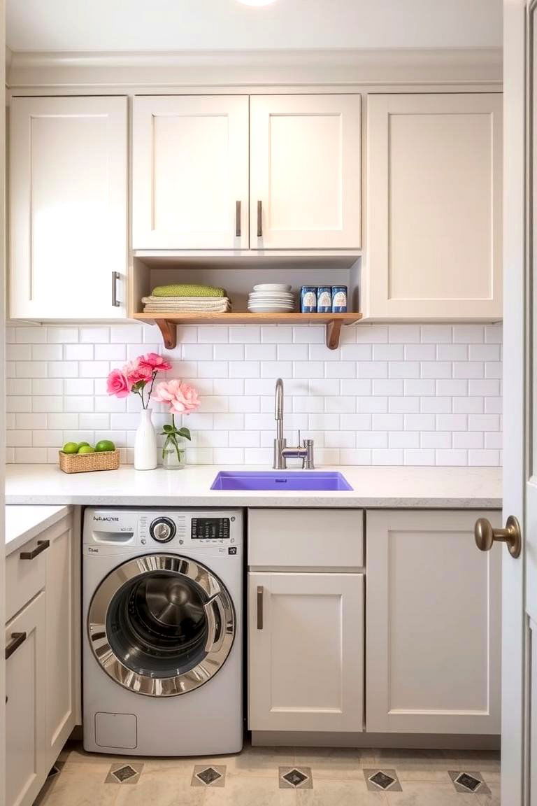 Bold Color Accents - 24 Laundry Room Sink Ideas