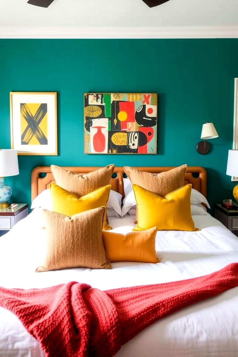Bold Color Accents - 24 Eclectic Interior Design Ideas