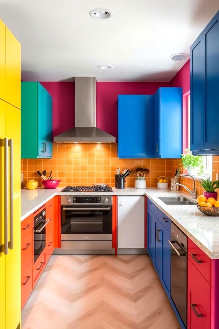 Bold Color Dynamics - 24 Dream Kitchen Ideas