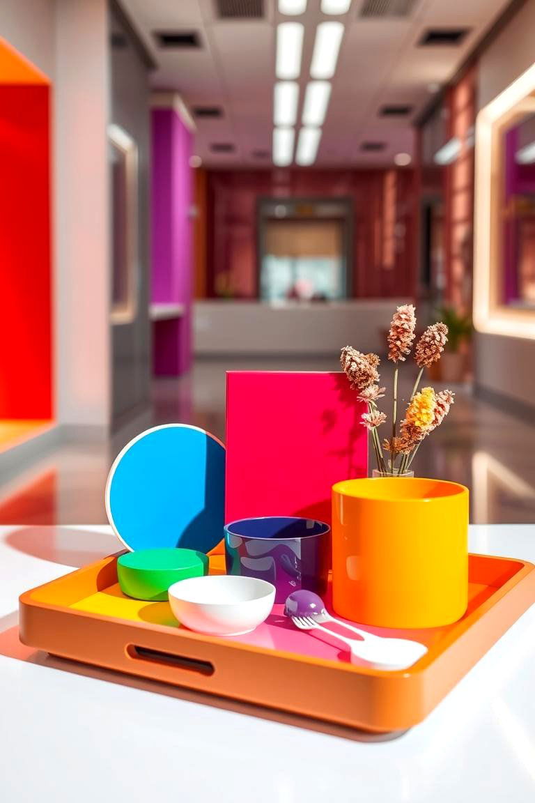 Bold Color Pop Tray - 24 Tray Decor Ideas