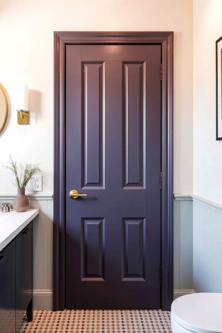 Bold Color for a Pop of Personality - 24 Bathroom Door Ideas