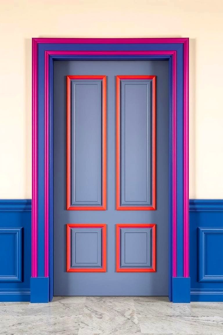 Bold Contrasting Trim - 24 Door Trim Ideas