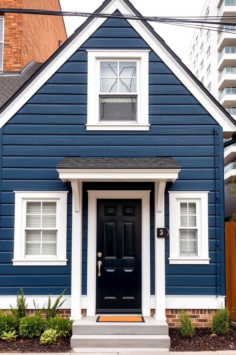 Bold Contrasts for a Statement Look - 24 Exterior House Color Schemes With Sage Green Siding