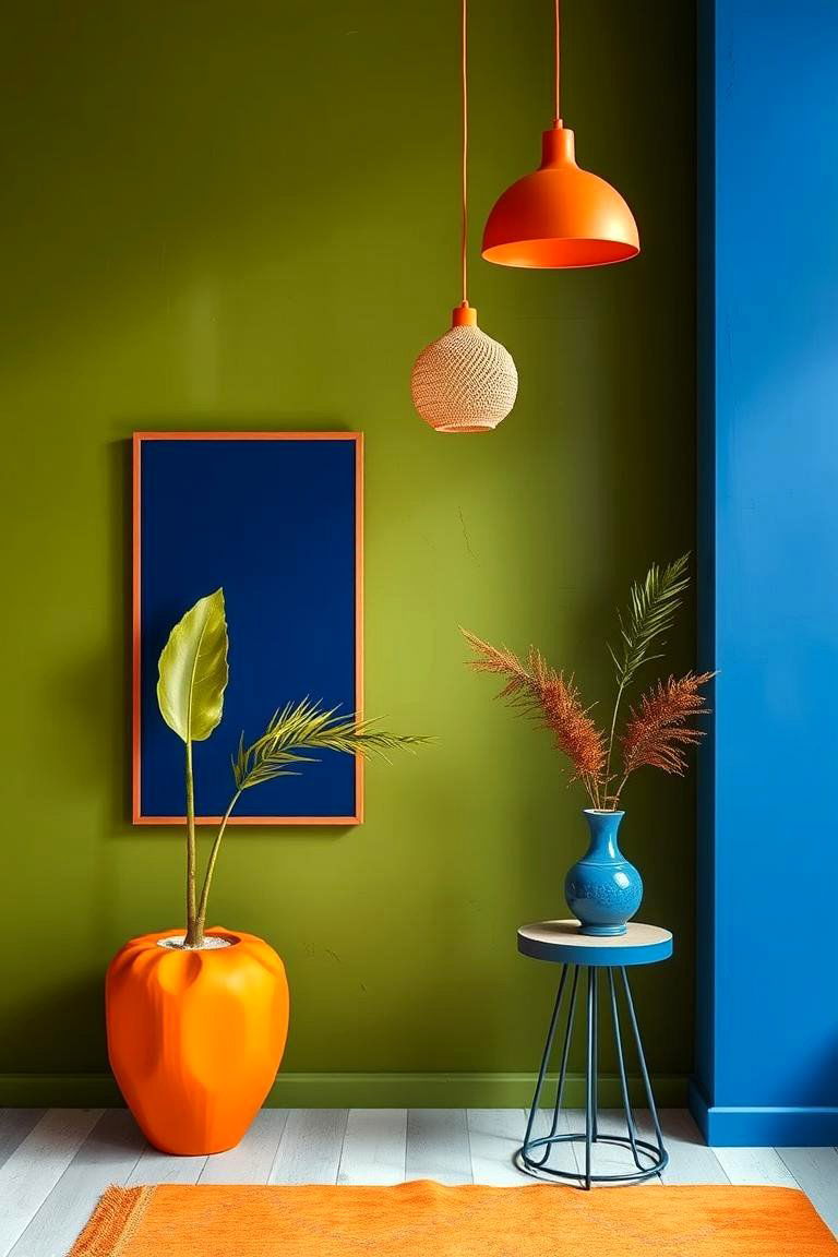 Bold Contrasts with Olive - 24 Olive Green Accent Wall Ideas