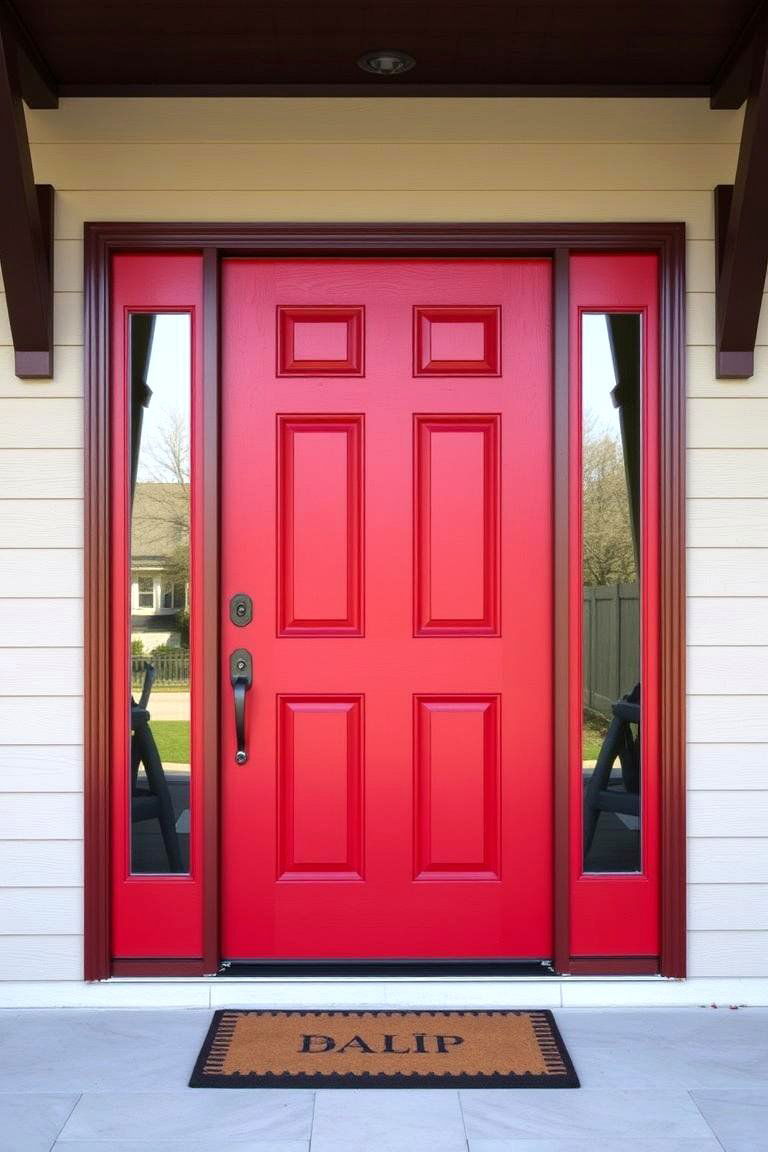 Bold Door Colors for a Unique Statement - 24 Front Door Decor Ideas